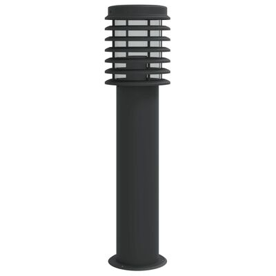 vidaXL Lampadaire d'extérieur noir 60 cm acier inoxydable