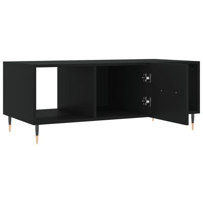 vidaXL Table basse noir 102x50x40 cm bois d'ingénierie