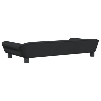 vidaXL Canapé pour enfants noir 100x50x26 cm velours