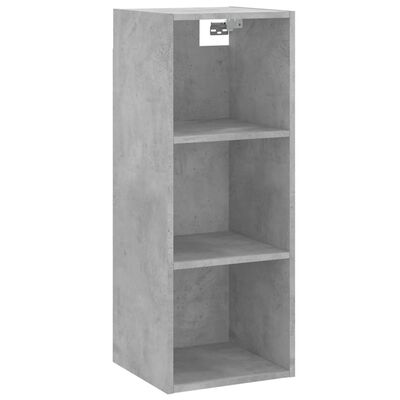 vidaXL Buffet haut Gris béton 34,5x32,5x180 cm Bois d'ingénierie