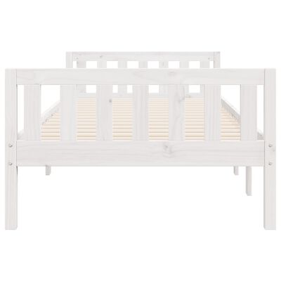 vidaXL Lit pour enfants sans matelas blanc 75x190cm bois de pin massif