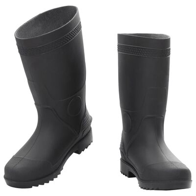 vidaXL Bottes de pluie noir taille 38 PVC