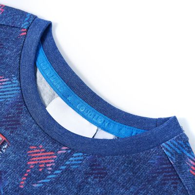 T-shirt pour enfants mélange bleu foncé 128