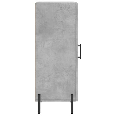 vidaXL Buffet Gris béton 34,5x34x90 cm Bois d'ingénierie