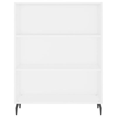 vidaXL Armoire à étagères blanc 69,5x32,5x90 cm bois d'ingénierie