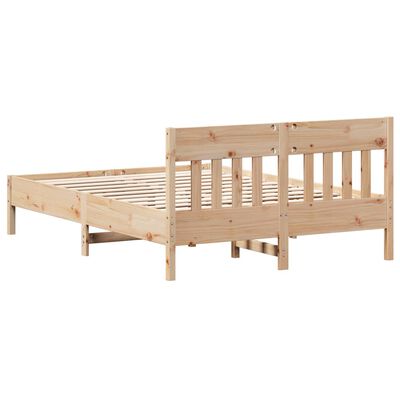 vidaXL Cadre de lit sans matelas 120x190 cm bois de pin massif