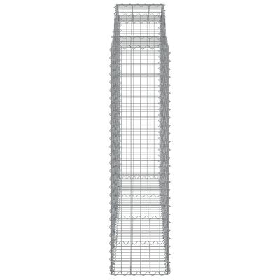 vidaXL Paniers à gabions arqués 6 pcs 200x50x160/180 cm Fer galvanisé