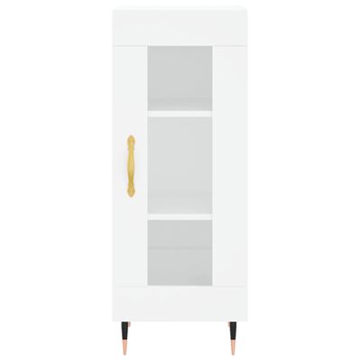 vidaXL Buffet haut Blanc 34,5x34x180 cm Bois d'ingénierie