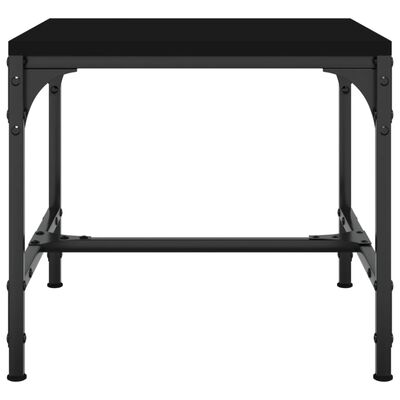 vidaXL Tables d'appoint 2 pcs Noir 40x40x35 cm Bois d'ingénierie
