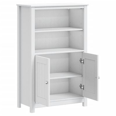 vidaXL Armoire de salle de bain BERG blanc 69,5x34x110 cm pin massif