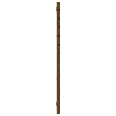 vidaXL Tête de lit murale Marron miel 156x3x91,5 cm Bois massif de pin