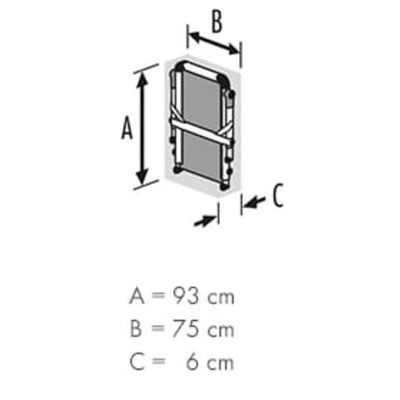 Hailo Plateforme d'escalier TP1 Aluminium