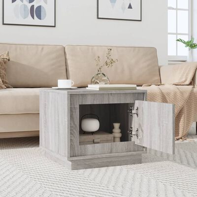 vidaXL Table basse sonoma gris 51x50x44 cm bois d'ingénierie