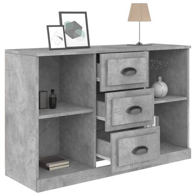 vidaXL Buffet gris béton 104,5x35,5x67,5 cm bois d'ingénierie