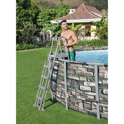 Bestway Échelle de piscine de sécurité à 4 marches Flowclear 132 cm