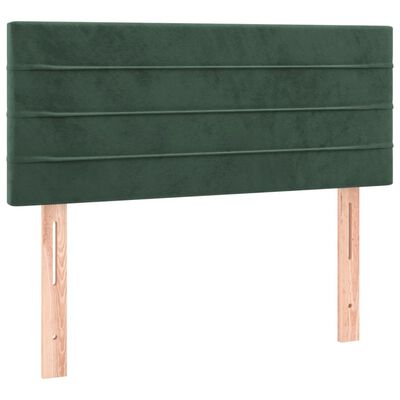 vidaXL Tête de lit Vert foncé 90x5x78/88 cm Velours