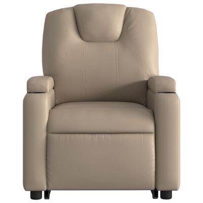 vidaXL Fauteuil inclinable de massage électrique cappuccino similicuir