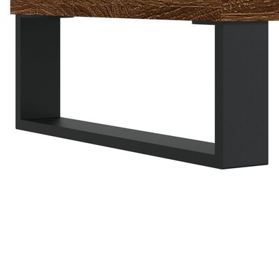 vidaXL Buffet haut Chêne marron 34,5x34x180 cm Bois d'ingénierie