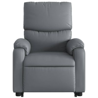 vidaXL Fauteuil inclinable Gris Similicuir