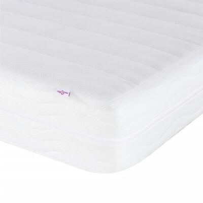 vidaXL Lit avec matelas cappuccino 90x200 cm similicuir