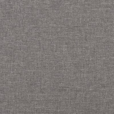 vidaXL Canapé 3 places et oreillers et coussins Gris clair 210cm Tissu