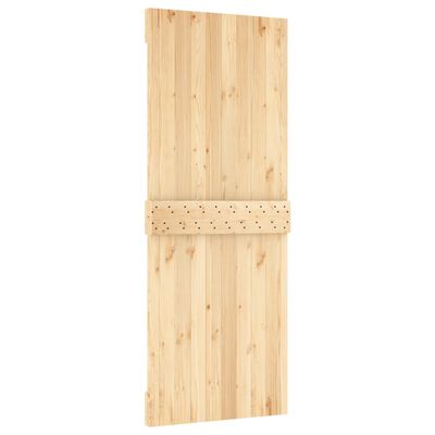 vidaXL Porte coulissante et kit de quincaillerie 80x210 cm pin massif