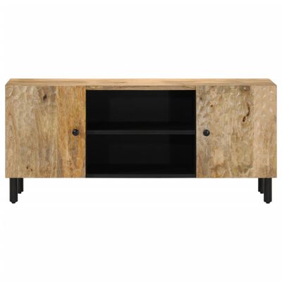 vidaXL Meuble TV 105x33x46 cm Bois massif de manguier