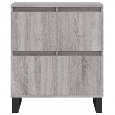 vidaXL Buffets 3 pcs Sonoma gris Bois d'ingénierie