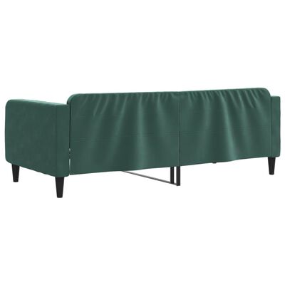 vidaXL Lit de repos vert foncé 90x200 cm velours