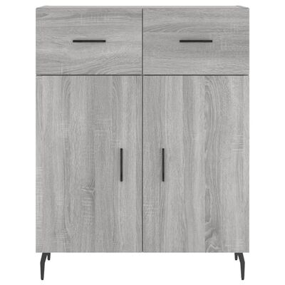 vidaXL Buffet sonoma gris 69,5x34x90 cm bois d'ingénierie