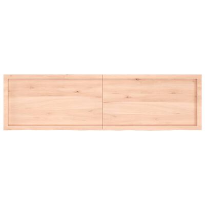 vidaXL Dessus de table 180x50x(2-6) cm bois de chêne massif non traité