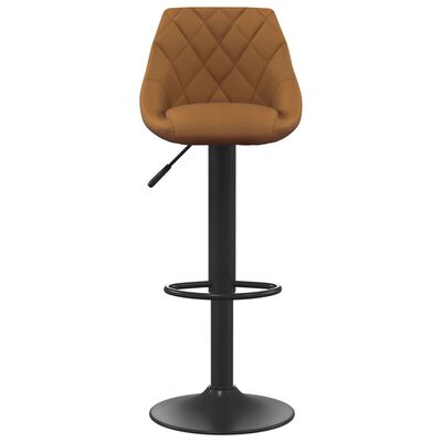 vidaXL Tabourets de bar lot de 2 marron velours