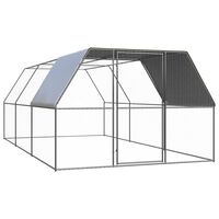 vidaXL Poulailler d'extérieur 3x6x2 m Acier galvanisé