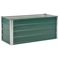 vidaXL Lit surélevé de jardin Acier galvanisé 100x40x45 cm Vert