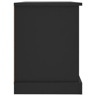 vidaXL Meuble TV noir 73x35,5x47,5 cm bois d'ingénierie