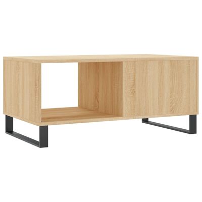 vidaXL Table basse chêne sonoma 90x50x40 cm bois d'ingénierie