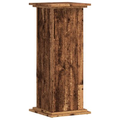 vidaXL Support pour plantes vieux bois 33x33x80 cm bois d'ingénierie