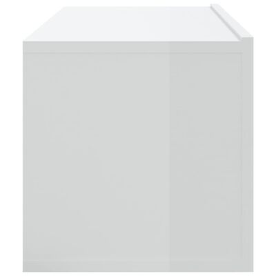 vidaXL Meubles TV muraux 4 pcs Blanc brillant 100x30x30 cm