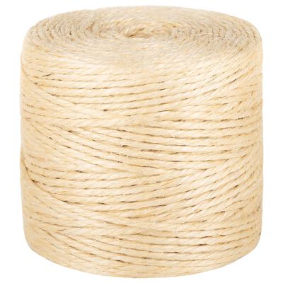 vidaXL Corde 100 % sisal 4 mm 250 m