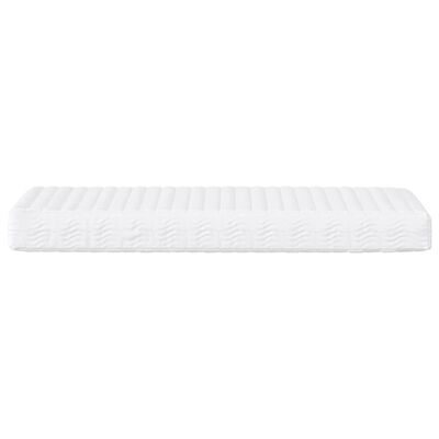 vidaXL Lit de jour avec matelas crème 90x200 cm tissu