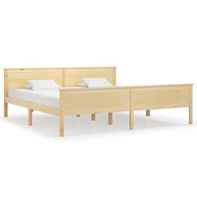 vidaXL Cadre de lit sans matelas bois massif de pin 200x200 cm