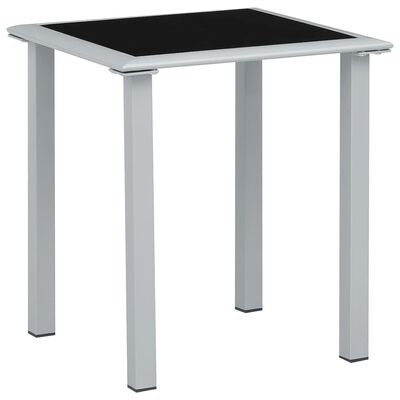 vidaXL Chaises longues lot de 2 avec table Aluminium Crème