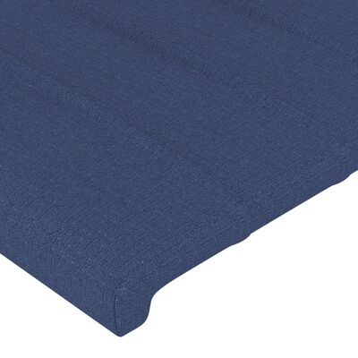 vidaXL Tête de lit à LED Bleu 100x5x118/128 cm Tissu