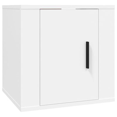 vidaXL Ensemble de meubles TV 4 pcs Blanc Bois d'ingénierie