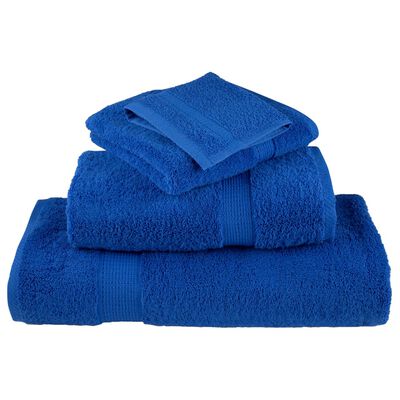 vidaXL Serviettes de bain de qualité supérieure SOLUND 10 pcs bleu