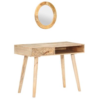 vidaXL Coiffeuse 100x50x76 cm Bois de manguier solide