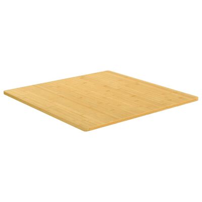 vidaXL Dessus de table 70x70x1,5 cm bambou