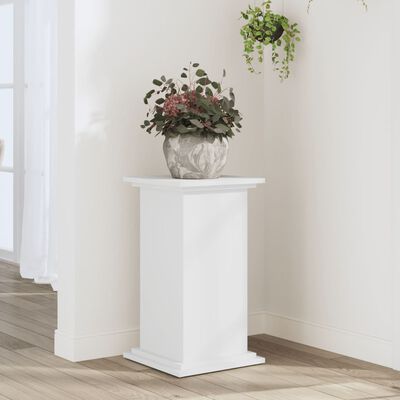 vidaXL Support pour plantes blanc 33x33x60 cm bois d'ingénierie