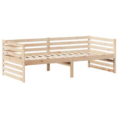 vidaXL Lit de jour avec toit sans matelas 90x200 cm bois massif