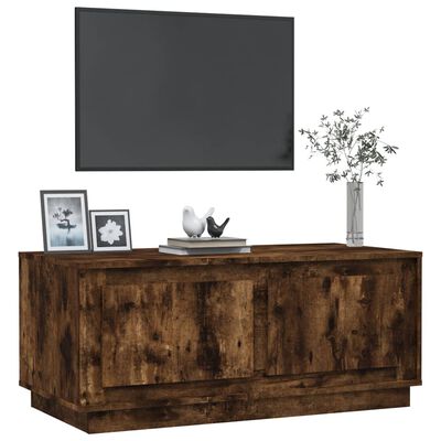 vidaXL Table basse chêne fumé 102x50x44 cm bois d'ingénierie